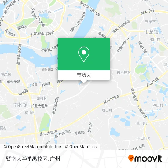暨南大学番禺校区地图
