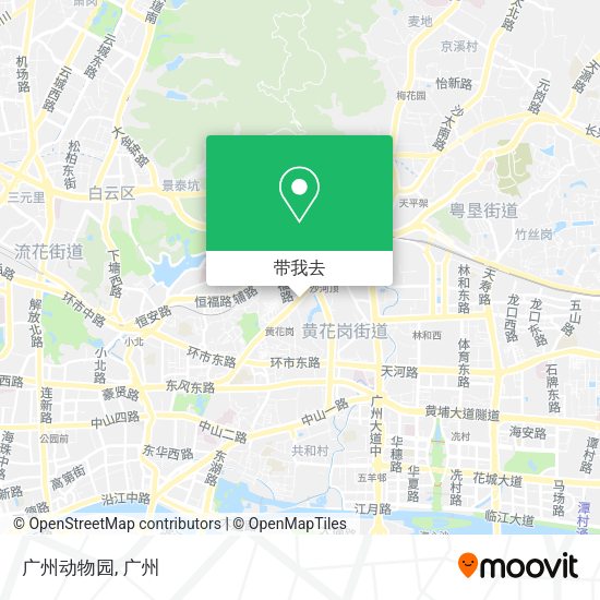广州动物园地图