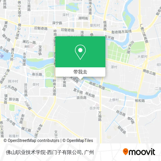 佛山职业技术学院-西门子有限公司地图