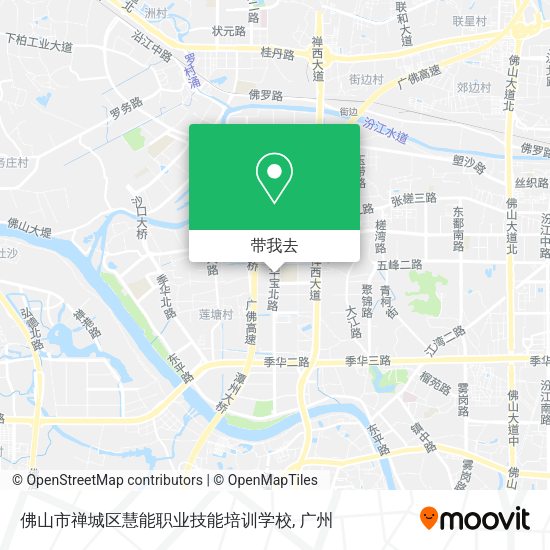 佛山市禅城区慧能职业技能培训学校地图