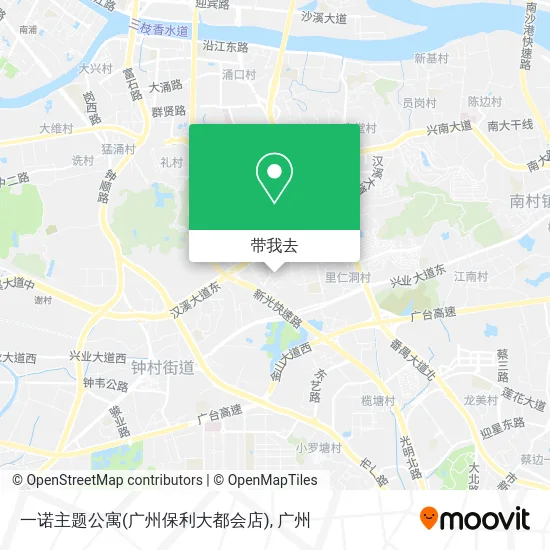 一诺主题公寓(广州保利大都会店)地图