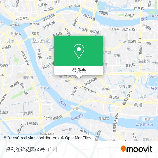 保利红锦花园65栋地图