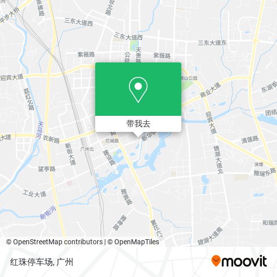 红珠停车场地图