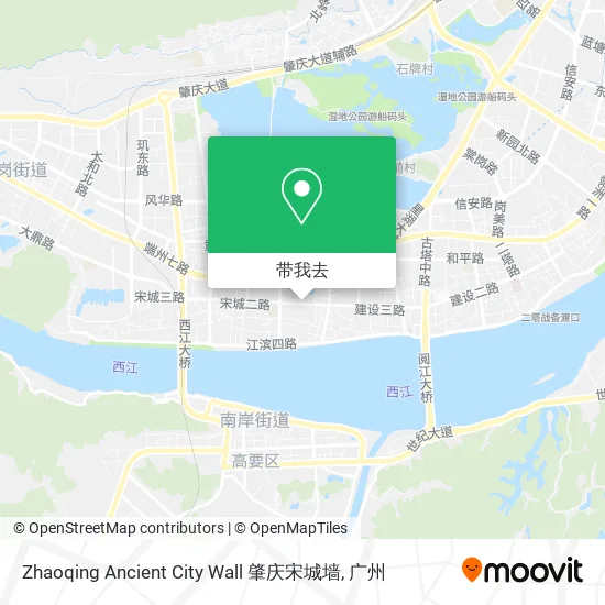 Zhaoqing Ancient City Wall 肇庆宋城墙地图
