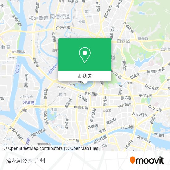 流花湖公园地图