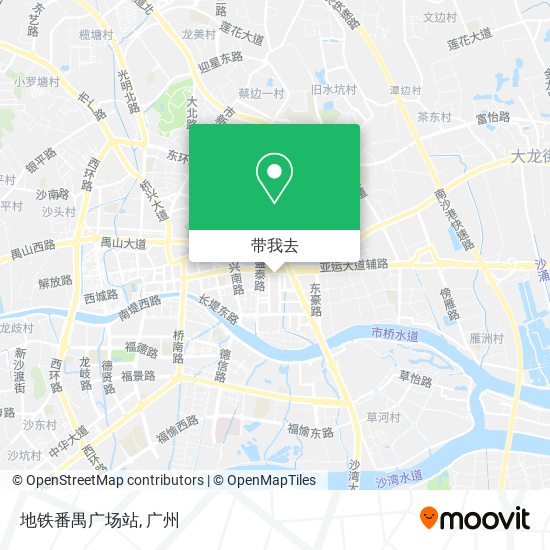 地铁番禺广场站地图