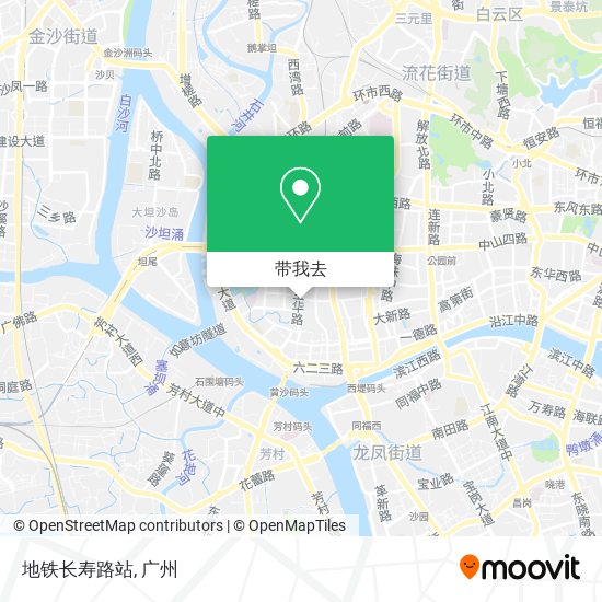 地铁长寿路站地图