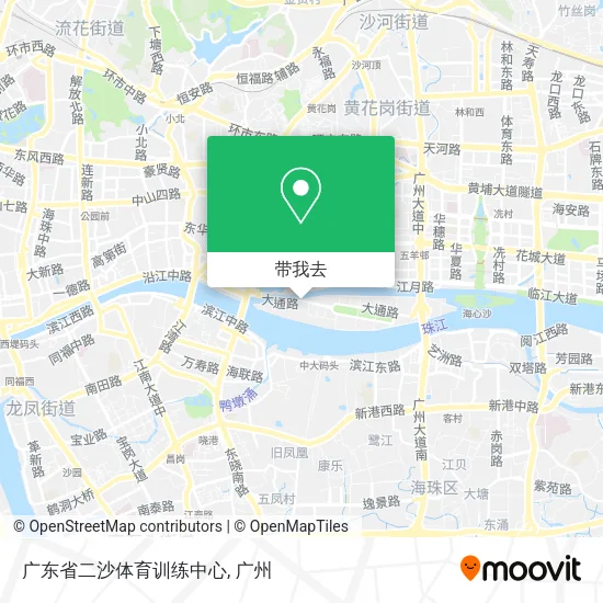 广东省二沙体育训练中心地图