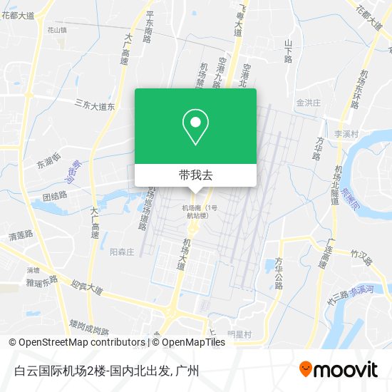 白云国际机场2楼-国内北出发地图