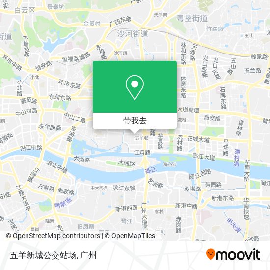 五羊新城公交站场地图