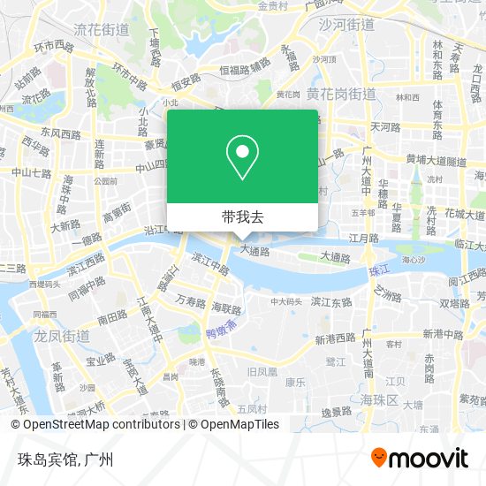 珠岛宾馆地图