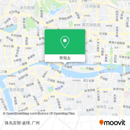 珠岛宾馆-桌球地图