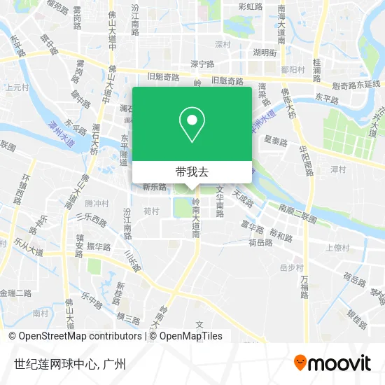 世纪莲网球中心地图