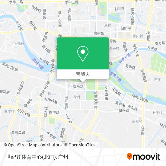 世纪莲体育中心(北门)地图