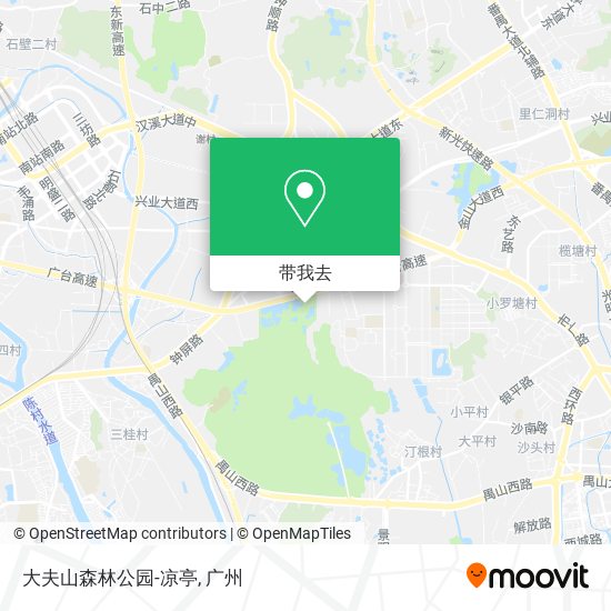 大夫山森林公园-凉亭地图