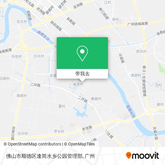 佛山市顺德区逢简水乡公园管理部地图
