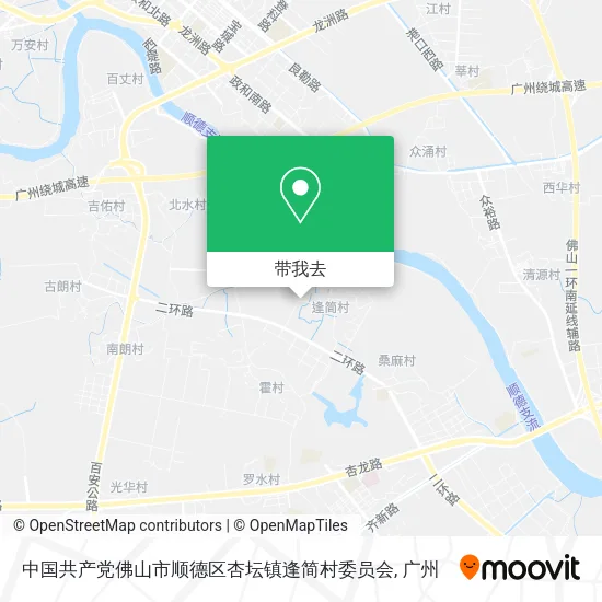中国共产党佛山市顺德区杏坛镇逢简村委员会地图