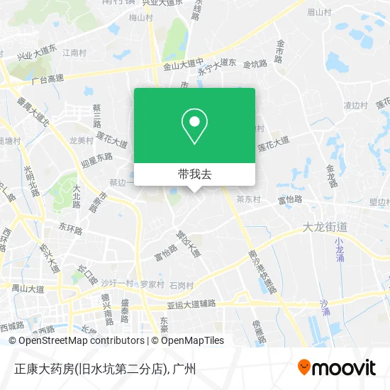 正康大药房(旧水坑第二分店)地图