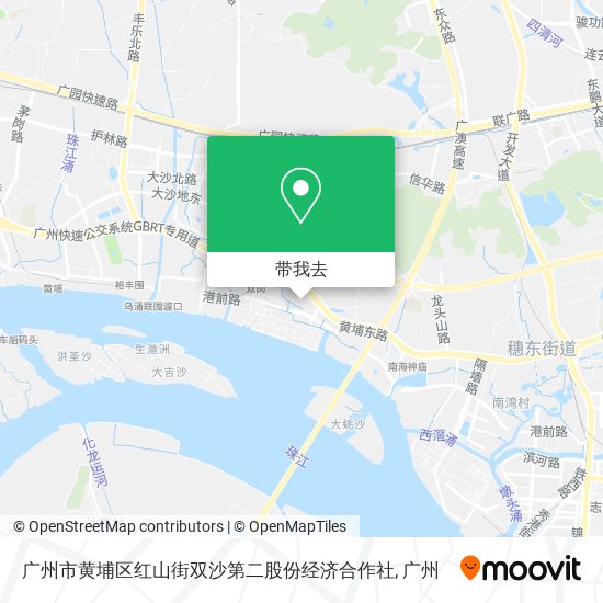 广州市黄埔区红山街双沙第二股份经济合作社地图