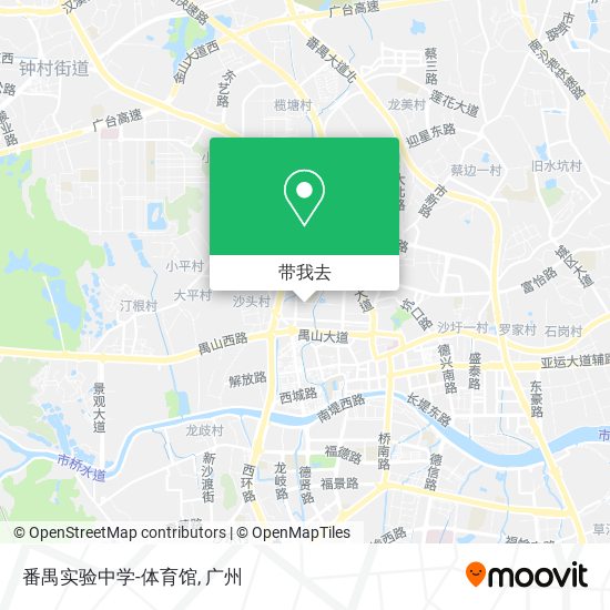 番禺实验中学-体育馆地图