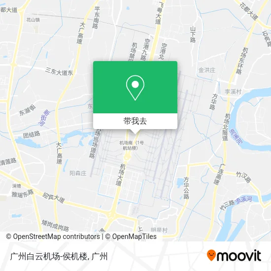 广州白云机场-侯机楼地图