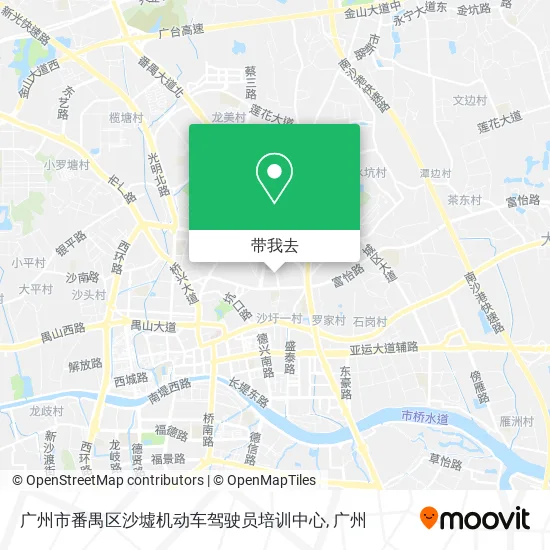 广州市番禺区沙墟机动车驾驶员培训中心地图