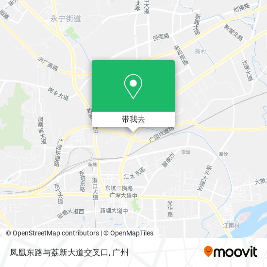 凤凰东路与荔新大道交叉口地图