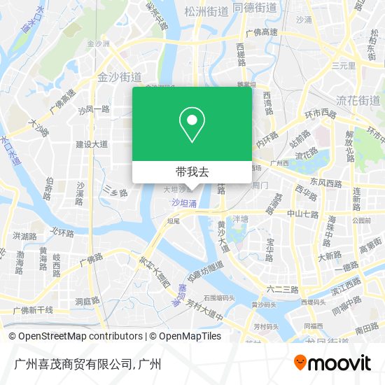广州喜茂商贸有限公司地图
