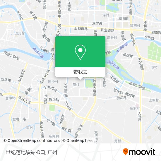 世纪莲地铁站-D口地图