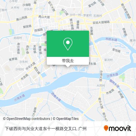 下破西街与兴业大道东十一横路交叉口地图