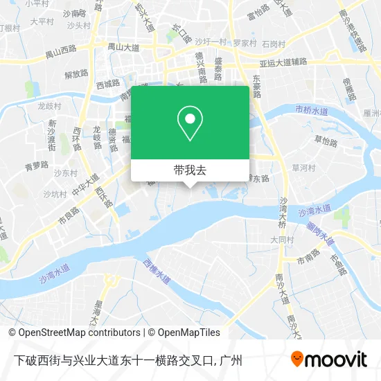 下破西街与兴业大道东十一横路交叉口地图