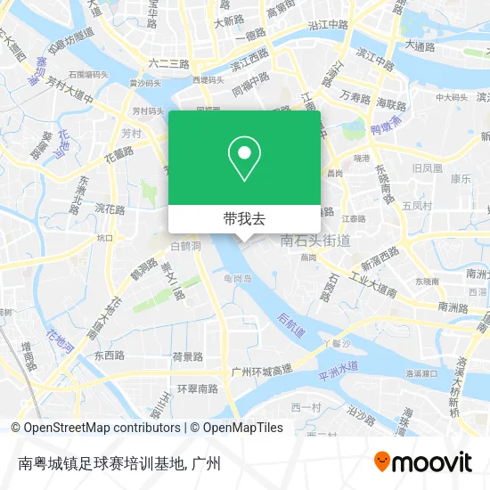南粤城镇足球赛培训基地地图