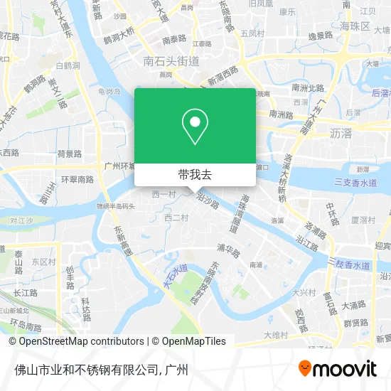 佛山市业和不锈钢有限公司地图