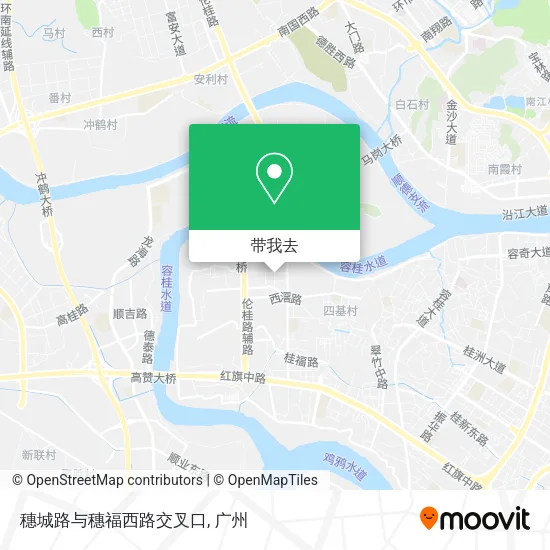 穗城路与穗福西路交叉口地图