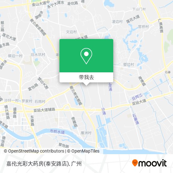 嘉伦光彩大药房(泰安路店)地图