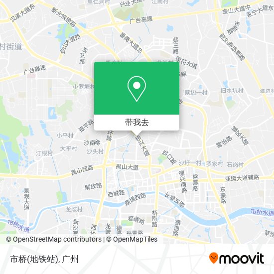 市桥(地铁站)地图