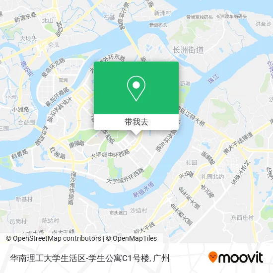 华南理工大学生活区-学生公寓C1号楼地图