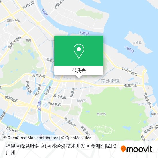 福建南峰茶叶商店(南沙经济技术开发区金洲医院北)地图