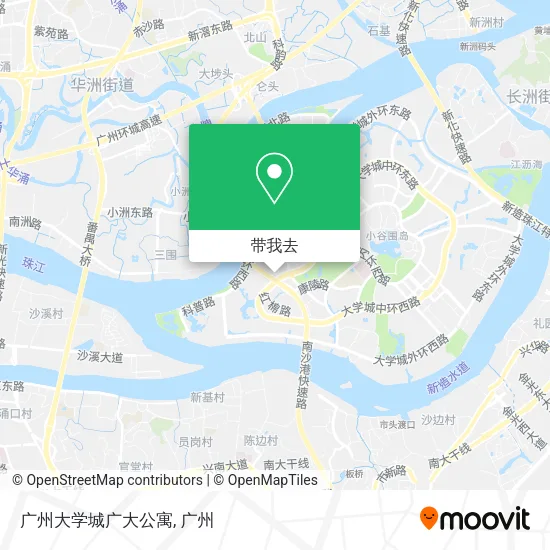 广州大学城广大公寓地图