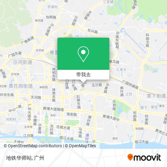 地铁华师站地图