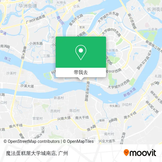 魔法蛋糕屋大学城南店地图