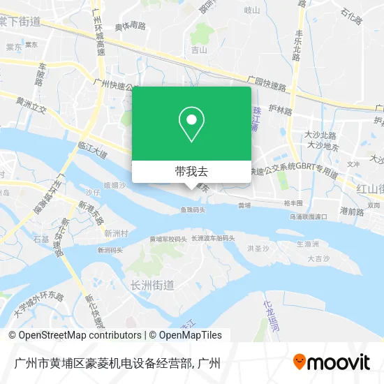 广州市黄埔区豪菱机电设备经营部地图