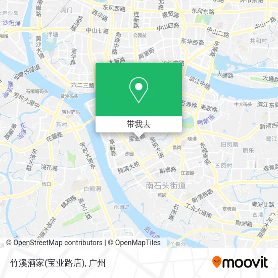 竹溪酒家(宝业路店)地图