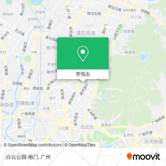 白云公园-南门地图