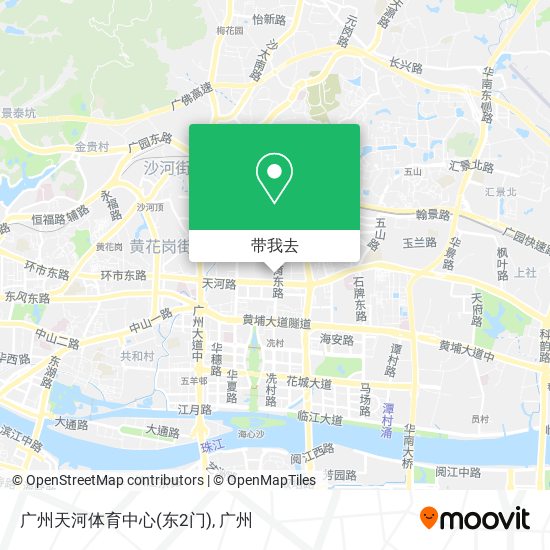 广州天河体育中心(东2门)地图