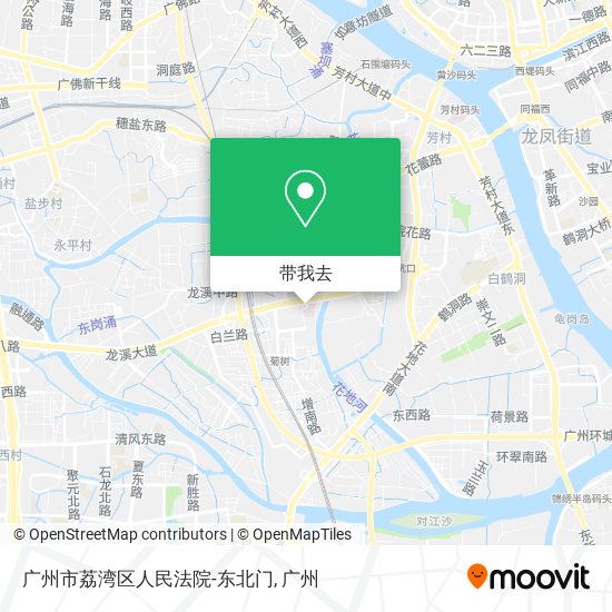 广州市荔湾区人民法院-东北门地图