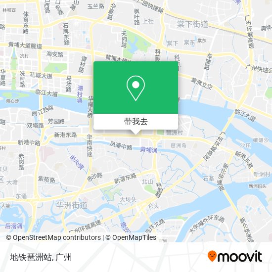 地铁琶洲站地图