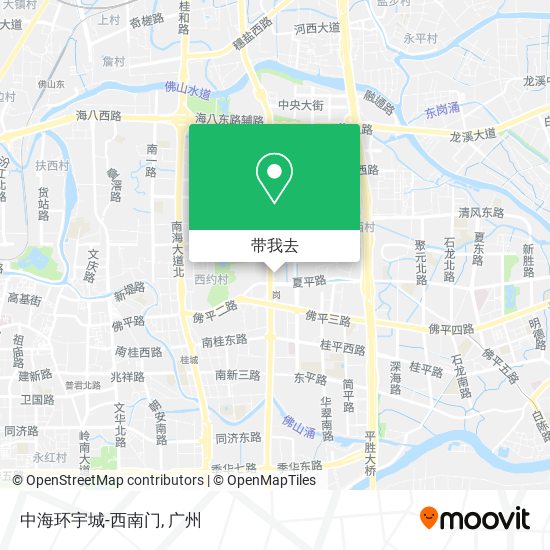 中海环宇城-西南门地图