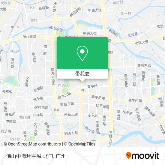 佛山中海环宇城-北门地图