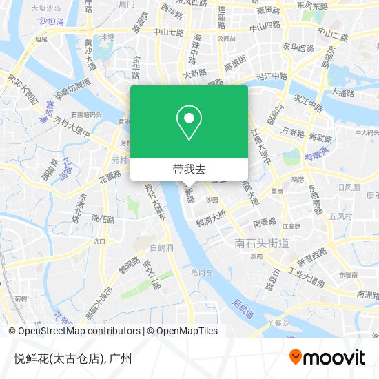 悦鲜花(太古仓店)地图